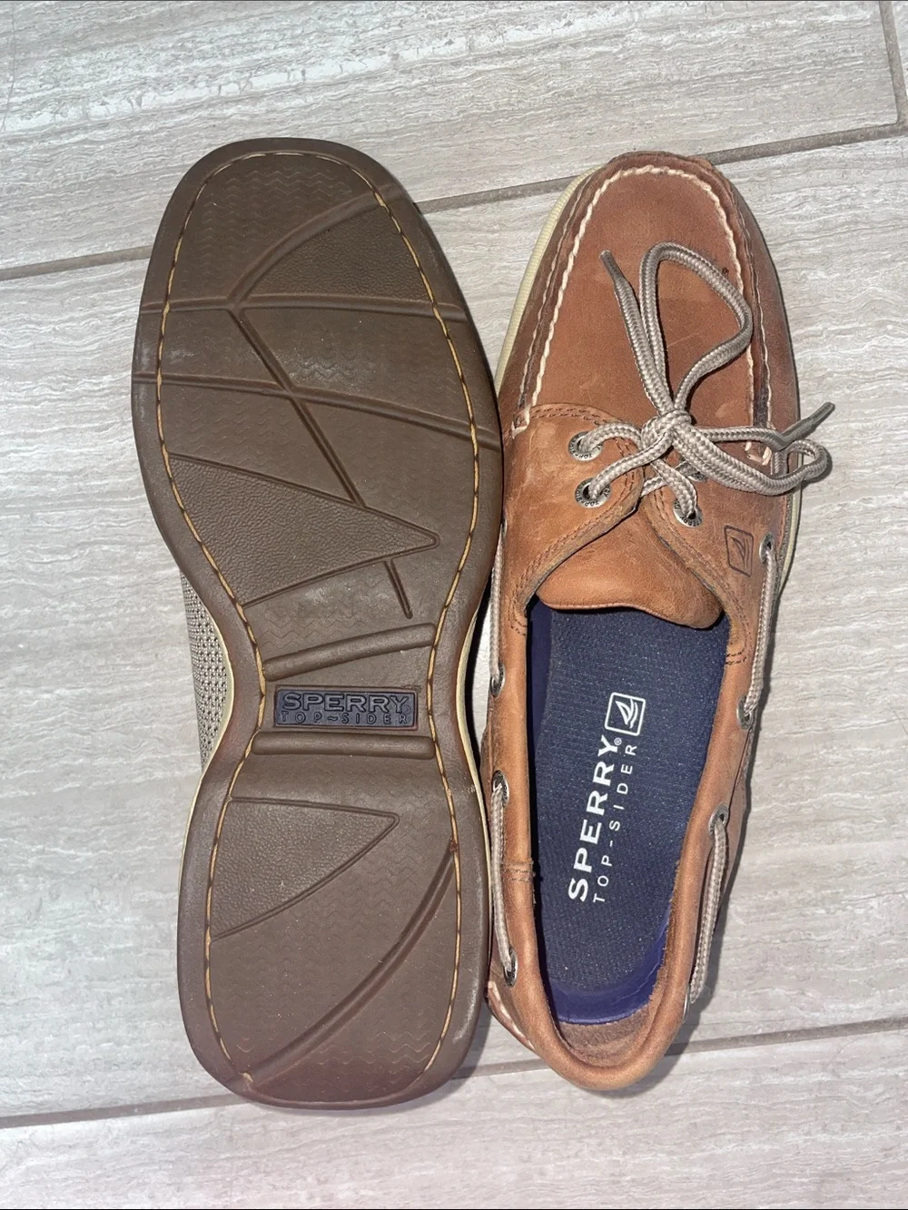 Sperry Chestnut Leather Men’s Boat Shoes